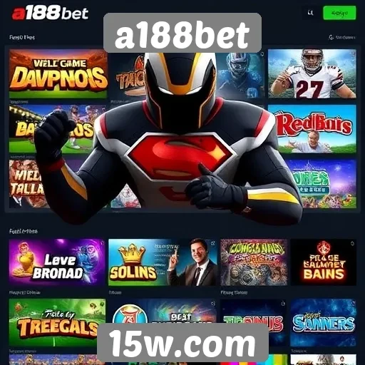 Diversidade de jogos disponíveis na plataforma a188bet